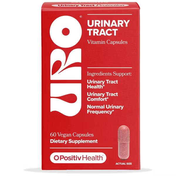 O Positiv URO Urinary Tract Vitamin Capsules for Women with Cranberry & D-Mannose (60 Count)